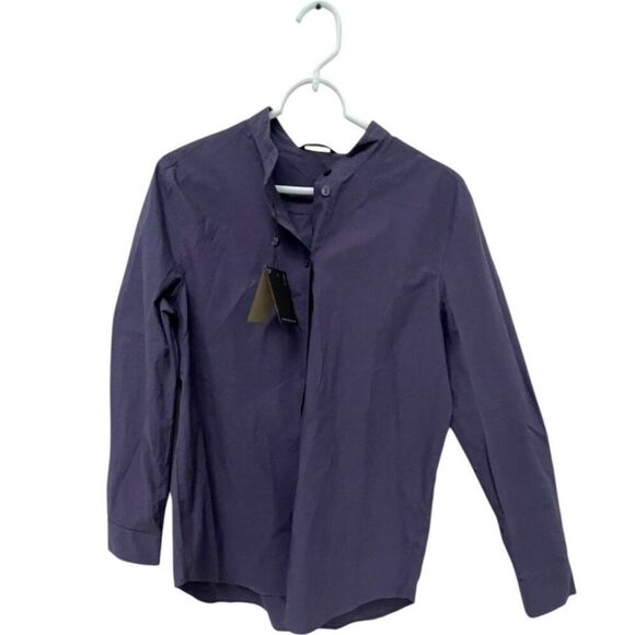 Massimo Dutti Womens Button Shirt Blouse XS Poplin Long Sleeve 5134/792 NWT - Picture 2 of 11